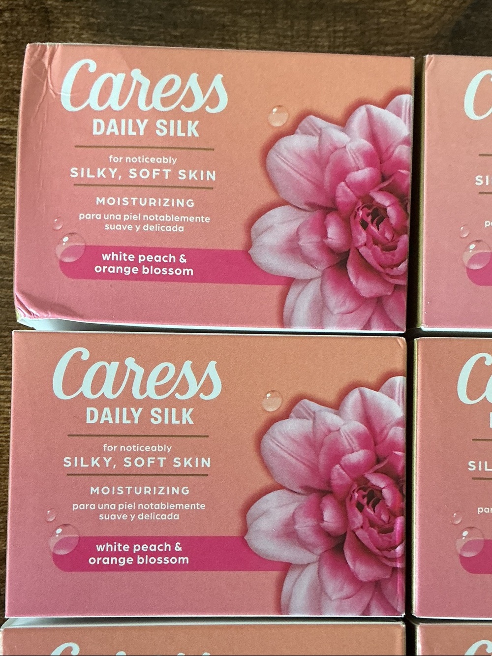 Caress Daily Silk Soap Bar - White Peach & Orange Blossom - Peach/Pink - Picture 2 of 8
